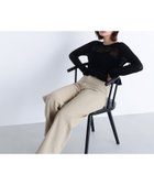 【ナチュラル ビューティー ベーシック/NATURAL BEAUTY BASIC】のクロップドレースメッシュニット ブラック|ID: prp329100004741346 ipo3291000000034258844