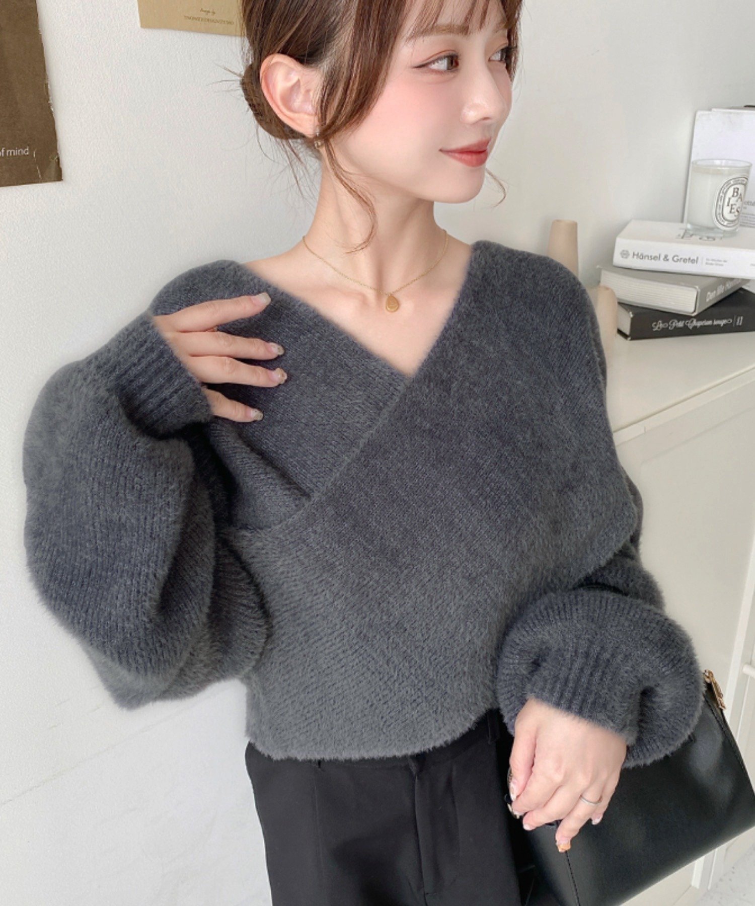 【モーメントプラス/moment+ / MEN】のカシュクールシャギーニットプルオーバー 人気、トレンドファッション・服の通販 founy(ファニー)  ファッション Fashion メンズファッション Fashion for Men トップス・カットソー Cut & Sew Tops ニット・セーター / 定番トップス Knit Tops & Sweaters カシュクール Wrap Design ガーリー Girly, Feminine Style センター Center, Center Line デニム Denim, Jeans Material トレンド Trend, Trending Now ハーフ Half, Half-Length フィット Fit, Slim Fit フェミニン Feminine, Girly ベーシック Basic, Essential ボトム Bottoms, Lower Wear マーメイド Mermaid, Fishtail Silhouette ミニスカート Mini Skirt, Short Skirt ロング Long, Long-Length 再入荷 Restock / Back in Stock プチプライス・低価格 Affordable / Budget Price おすすめ Recommended / Our Picks  other-1|ID: prp329100004741353 ipo3291000000034258903
