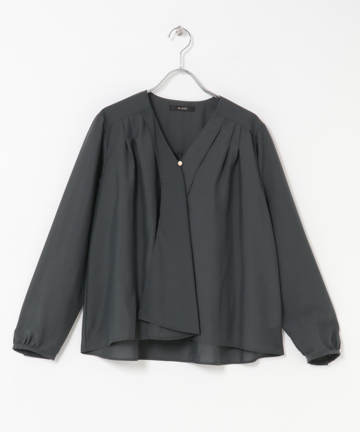 【アーバンリサーチ ロッソ/URBAN RESEARCH ROSSO】のウォッシャブルVネックフレアブラウス 人気、トレンドファッション・服の通販 founy(ファニー) 　ファッション　Fashion　レディースファッション　Fashion for Women　トップス・カットソー　Cut & Sew Tops　シャツ・ブラウス・オフィスカジュアル　Elegant Blouses & Button-Ups　Vネックトップス　V-Neck Tops / V-Cut Neckline Shirts　2025年　2025　2025-2026秋冬・A/W　Autumn/Winter 2025–26 AW25–26　冬　Winter / This Winter　インナー　Innerwear　ウォッシャブル　Machine Washable　エアリー　Airy Texture　ジャケット　Jacket, Outerwear　フレア　Flare, Flared　フロント　Front, Front Design　ビジネス 仕事 通勤　Business / Work / Commuting　A/W・秋冬　Autumn/Winter　 other-1|ID: prp329100004741368 ipo3291000000034259064