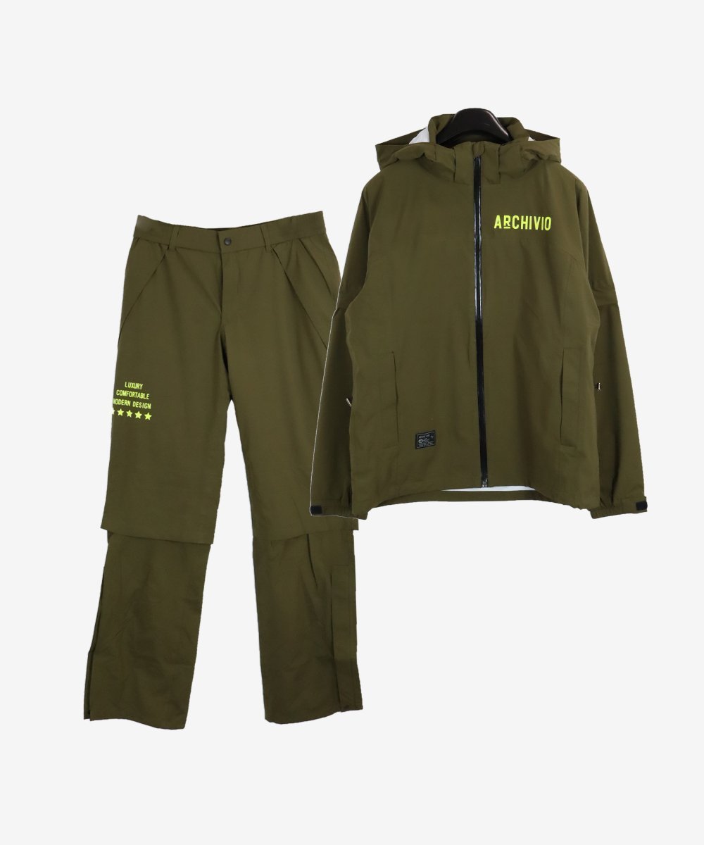 【アルチビオ/archivio / MEN】の【メンズ】レインウェアセット(ブルゾン・パンツ) インテリア・キッズ・メンズ・レディースファッション・服の通販 founy(ファニー) 　ファッション　Fashion　メンズファッション　Fashion for Men　ボトムス　Bottoms　ブルゾン　Blouson, Bomber Jacket　メンズ　Men's, Menswear　半袖　Short Sleeve, Half Sleeve　長袖　Long Sleeve, Full Sleeve　カーキ|ID: prp329100004741394 ipo3291000000034497163