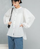 【アーバンリサーチ ロッソ/URBAN RESEARCH ROSSO】のバンドカラーボリュームシャツブラウス WHITE|ID: prp329100004741405 ipo3291000000034259462