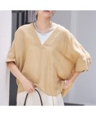 【シップス フォー ウィメン/SHIPS】の【一部WEB限定】 手洗い可能 IMPERIAL LINEN スキッパー ブラウス ベージュ|ID: prp329100004741411 ipo3291000000034259493