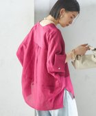 【シップス フォー ウィメン/SHIPS】の【一部WEB限定】 手洗い可能 IMPERIAL LINEN スキッパー ブラウス ピンク系|ID: prp329100004741411 ipo3291000000034259497