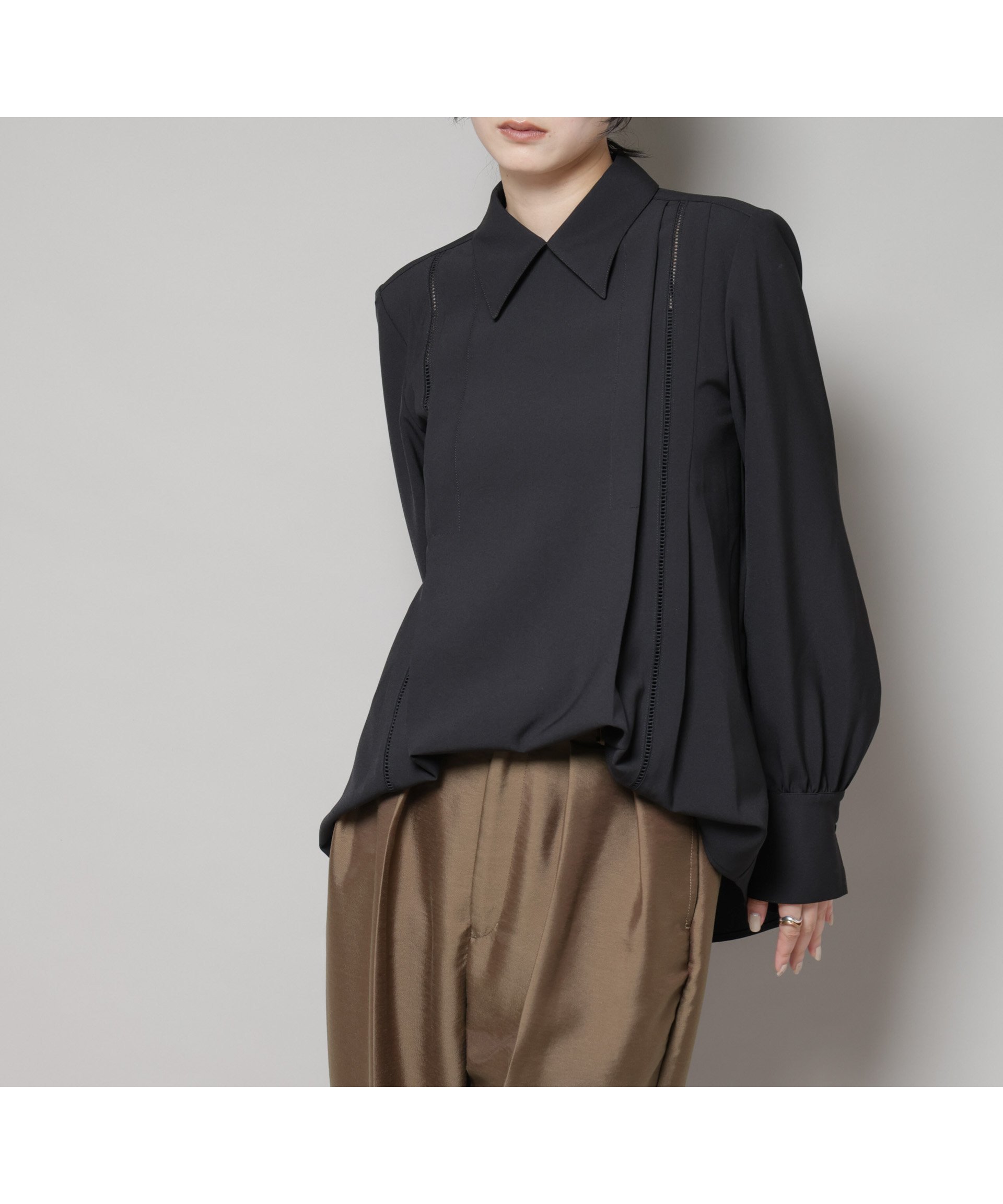 【ナノ ユニバース/nano universe】のダブルクロス衿付きハシゴレースブラウス 人気、トレンドファッション・服の通販 founy(ファニー) 　ファッション　Fashion　レディースファッション　Fashion for Women　トップス・カットソー　Cut & Sew Tops　シャツ・ブラウス・オフィスカジュアル　Elegant Blouses & Button-Ups　ウォッシャブル　Machine Washable　クラシック　Classic, Timeless Style　ストレッチ　Stretch, Stretchy Fabric　ダブル　Double, Double-Breasted　デニム　Denim, Jeans Material　フェミニン　Feminine, Girly　ベーシック　Basic, Essential　モダン　Modern, Contemporary　レース　Lace, Lace Fabric　ロング　Long, Long-Length　ワイド　Wide, Wide Fit　冬　Winter / This Winter　おすすめ　Recommended / Our Picks　ビジネス 仕事 通勤　Business / Work / Commuting　2025年　2025　2025-2026秋冬・A/W　Autumn/Winter 2025–26 AW25–26　 other-1|ID: prp329100004741416 ipo3291000000034259554