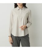 【エーシーデザインバイアルファキュービック/A/C DESIGN BY ALPHACUBIC】のストライプシャツ ベージュ|ID: prp329100004741480 ipo3291000000034260079