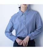 【エーシーデザインバイアルファキュービック/A/C DESIGN BY ALPHACUBIC】のストライプシャツ ネイビー|ID: prp329100004741480 ipo3291000000034260080