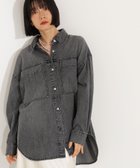【エヌ ナチュラルビューティーベーシック/N.Natural Beauty basic】のデニムオーバーシャツ ブラック|ID: prp329100004741517 ipo3291000000034260336