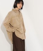 【エヌ ナチュラルビューティーベーシック/N.Natural Beauty basic】のデニムオーバーシャツ キャメル1|ID: prp329100004741517 ipo3291000000034260337