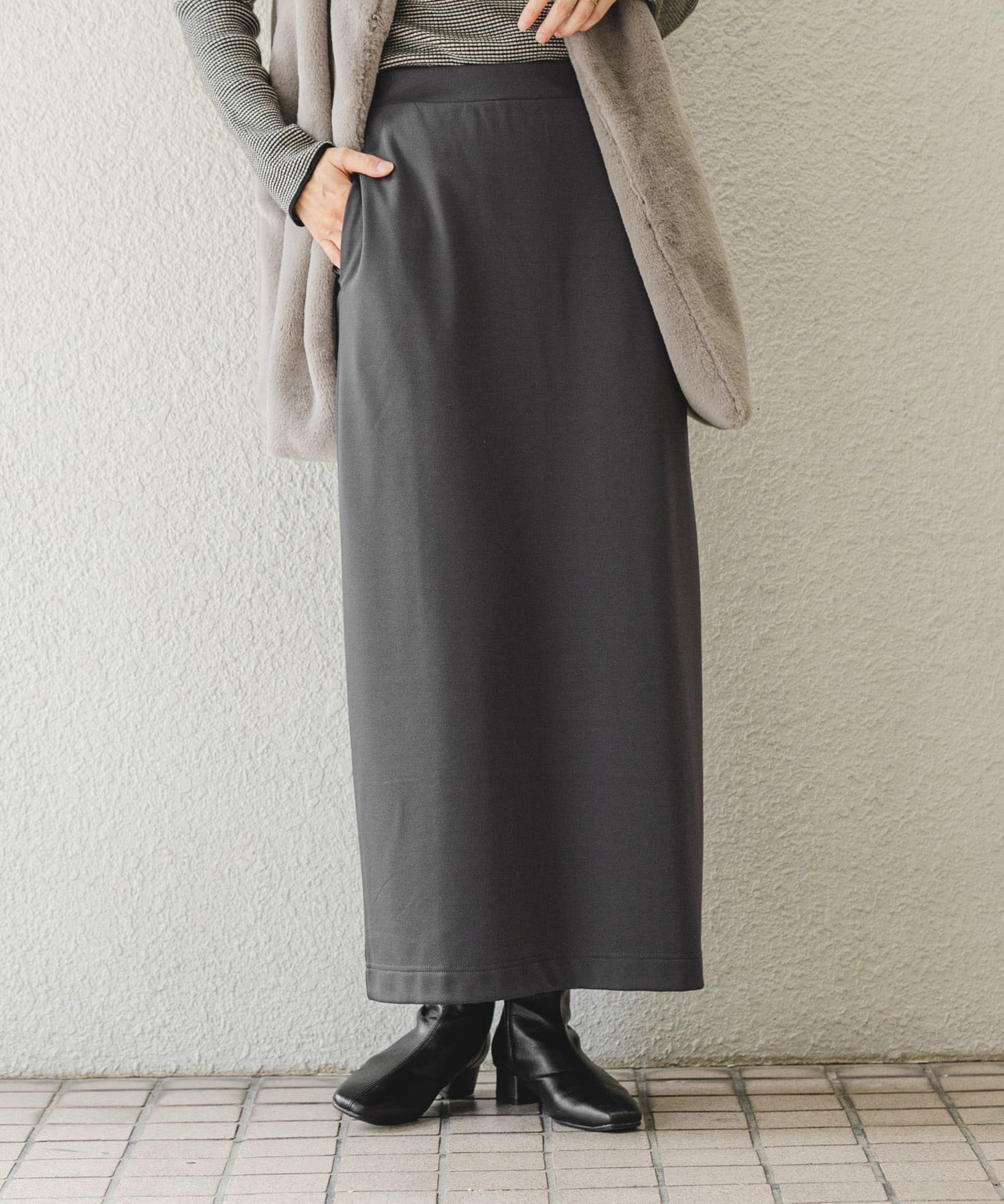 【アイテムズアーバンリサーチ/ITEMS URBAN RESEARCH】の裏起毛ポンチスカート インテリア・キッズ・メンズ・レディースファッション・服の通販 founy(ファニー) 　ファッション　Fashion　レディースファッション　Fashion for Women　スカート　Skirts　2024年　2024　2024-2025秋冬・A/W　Autumn/Winter 2024–25 AW24–25　冬　Winter / This Winter　フォーマル　Formal, Dressy　定番　Standard, Basic Item　A/W・秋冬　Autumn/Winter　CHA|ID: prp329100004741541 ipo3291000000034260511
