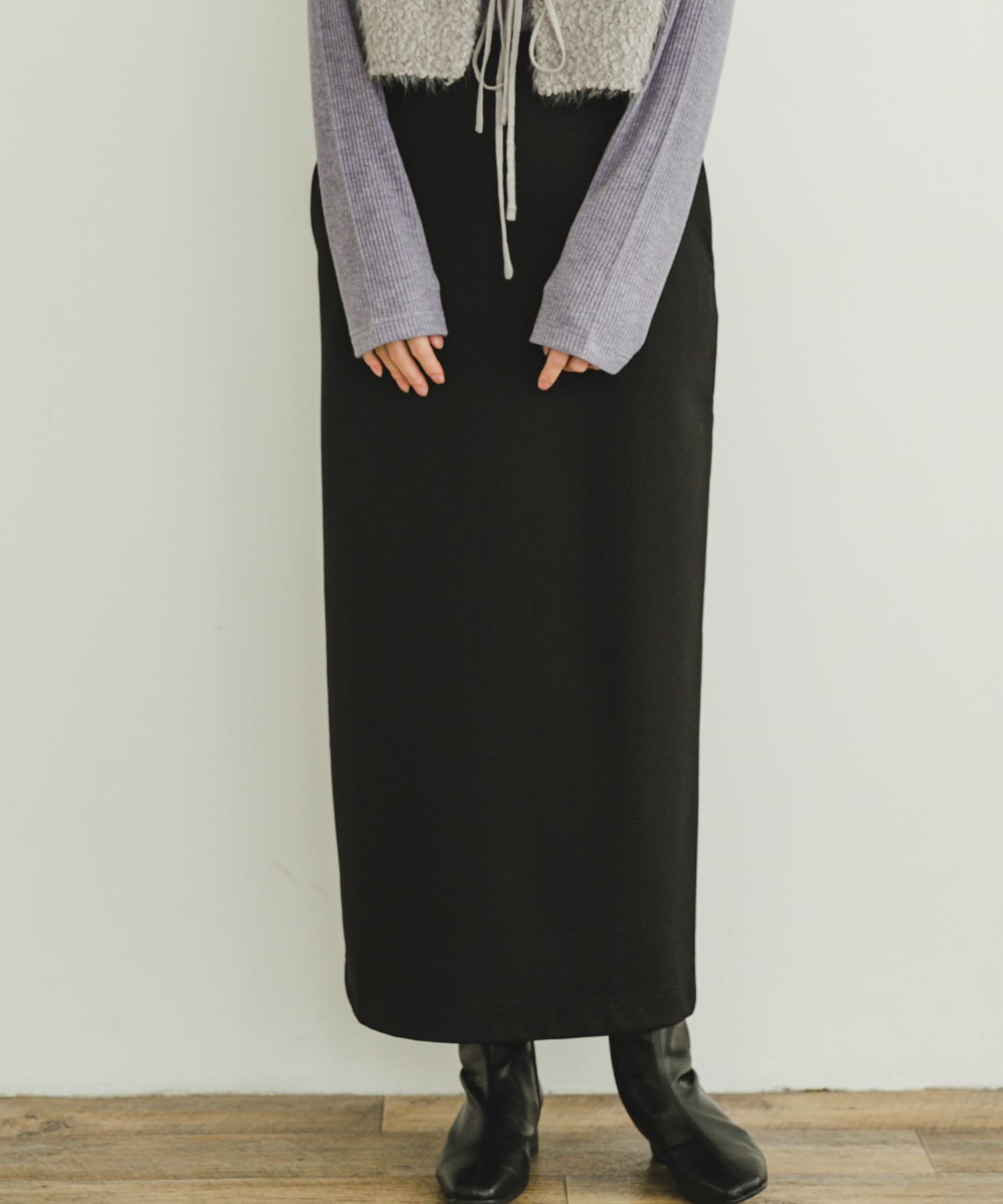 【アイテムズアーバンリサーチ/ITEMS URBAN RESEARCH】の裏起毛ポンチスカート インテリア・キッズ・メンズ・レディースファッション・服の通販 founy(ファニー) 　ファッション　Fashion　レディースファッション　Fashion for Women　スカート　Skirts　2024年　2024　2024-2025秋冬・A/W　Autumn/Winter 2024–25 AW24–25　冬　Winter / This Winter　フォーマル　Formal, Dressy　定番　Standard, Basic Item　A/W・秋冬　Autumn/Winter　BLK|ID: prp329100004741541 ipo3291000000034260513