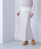 【ナチュラル ビューティー ベーシック/NATURAL BEAUTY BASIC】のバイアスサテンナロースカート アイボリー1|ID: prp329100004741584 ipo3291000000034869488