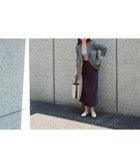 【ナチュラル ビューティー ベーシック/NATURAL BEAUTY BASIC】のバイアスサテンナロースカート ダークパープル1|ID: prp329100004741584 ipo3291000000034869490