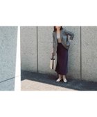 【ナチュラル ビューティー ベーシック/NATURAL BEAUTY BASIC】のバイアスサテンナロースカート ダークパープル1|ID: prp329100004741584 ipo3291000000035018844