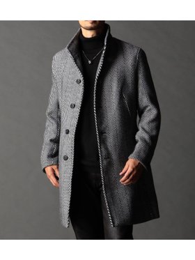 【ニコル/NICOLE / MEN】のアラカルトハイブリットメルトン スタンドコート 人気、トレンドファッション・服の通販 founy(ファニー) ファッション Fashion メンズファッション Fashion for Men 今季 This Season, Current Season シェイプ Shape, Slim Fit ジャケット Jacket, Outerwear スタンド Stand Collar, Upright Stand ストレッチ Stretch, Stretchy Fabric スマート Smart, Elegant チェック Check, Plaid, Tartan パッチ Patch, Appliqué ポケット Pocket, Pocket Detail 防寒 Cold Protection, Winter-Ready メルトン Melton, Heavy Wool 無地 Plain, Solid Color ワイヤー Wire, Wired Bra |ID:prp329100004741594