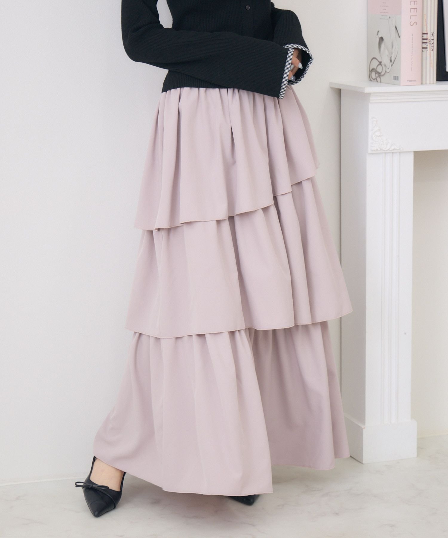 【レトロガール/RETRO GIRL】のイレヘムティアードロングSK インテリア・キッズ・メンズ・レディースファッション・服の通販 founy(ファニー) 　ファッション　Fashion　レディースファッション　Fashion for Women　スカート　Skirts　おすすめ　Recommended / Our Picks　ティアードスカート　Tiered Skirt, Flounced Skirt　トレーナー　Sweatshirt, Trainer　ラベンダー　Lavender　ロング　Long, Long-Length　エレガント 上品　Elegant　定番　Standard, Basic Item　春　Spring　秋　Autumn　ラベンダー|ID: prp329100004741608 ipo3291000000034261099