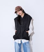 【ジーナシス/JEANASiS】のMA-1ベスト 人気、トレンドファッション・服の通販 founy(ファニー) ファッション Fashion レディースファッション Fashion for Women アウター Coat / Outerwear Collection MA-1ジャケット MA-1 Bomber Jackets / Flight Jackets トップス・カットソー Cut & Sew Tops ベスト&ジレ / 重ね着スタイル Vests & Gilets カットオフ Cut-Off Design ギャザー Gathered, Ruffled スウェット / スエット Sweatshirt, Sweatwear デニム Denim, Jeans Material バランス Balance, Style Balance ベスト Vest, Waistcoat ボトム Bottoms, Lower Wear ワイド Wide, Wide Fit おすすめ Recommended / Our Picks thumbnail ブラック|ID: prp329100004741623 ipo3291000000034261257
