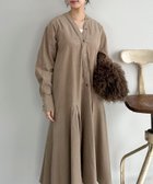 【ドゥ アルシーヴ/Doux archives】のコーデュロイカラーレスワンピース 人気、トレンドファッション・服の通販 founy(ファニー) ファッション Fashion レディースファッション Fashion for Women ワンピース Dresses おすすめ Recommended / Our Picks インナー Innerwear コーデュロイ Corduroy, Cord Fabric thumbnail BEIGE|ID: prp329100004741666 ipo3291000000034261751