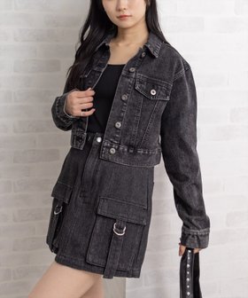 【クリア/clear】のショート丈デニムジャケット 人気、トレンドファッション・服の通販 founy(ファニー) ファッション Fashion レディースファッション Fashion for Women アウター Coat / Outerwear Collection レディースジャケット・軽アウター Jackets デニムジャケット / カジュアルアウター Denim Jackets コンパクト Compact, Small Size ショート Short, Short Length ジャケット Jacket, Outerwear デニム Denim, Jeans Material バランス Balance, Style Balance フェミニン Feminine, Girly フラップ Flap, Flap Pocket フロント Front, Front Design ポケット Pocket, Pocket Detail ワーク Workwear, Utility Style |ID:prp329100004741674