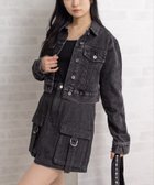 【クリア/clear】のショート丈デニムジャケット 人気、トレンドファッション・服の通販 founy(ファニー) ファッション Fashion レディースファッション Fashion for Women アウター Coat / Outerwear Collection レディースジャケット・軽アウター Jackets デニムジャケット / カジュアルアウター Denim Jackets コンパクト Compact, Small Size ショート Short, Short Length ジャケット Jacket, Outerwear デニム Denim, Jeans Material バランス Balance, Style Balance フェミニン Feminine, Girly フラップ Flap, Flap Pocket フロント Front, Front Design ポケット Pocket, Pocket Detail ワーク Workwear, Utility Style thumbnail BK|ID: prp329100004741674 ipo3291000000034380309