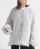 【アールピーエス/rps】のナイロン中綿ノーカラージャケット 人気、トレンドファッション・服の通販 founy(ファニー) ファッション Fashion レディースファッション Fashion for Women アウター Coat / Outerwear Collection レディースジャケット・軽アウター Jackets ノーカラージャケット / シンプル上品コーデ Collarless Jackets ジャケット Jacket, Outerwear スリット Slit, Slit Detail ダウン Down, Puffer 再入荷 Restock / Back in Stock thumbnail グレー|ID: prp329100004741676 ipo3291000000034893821