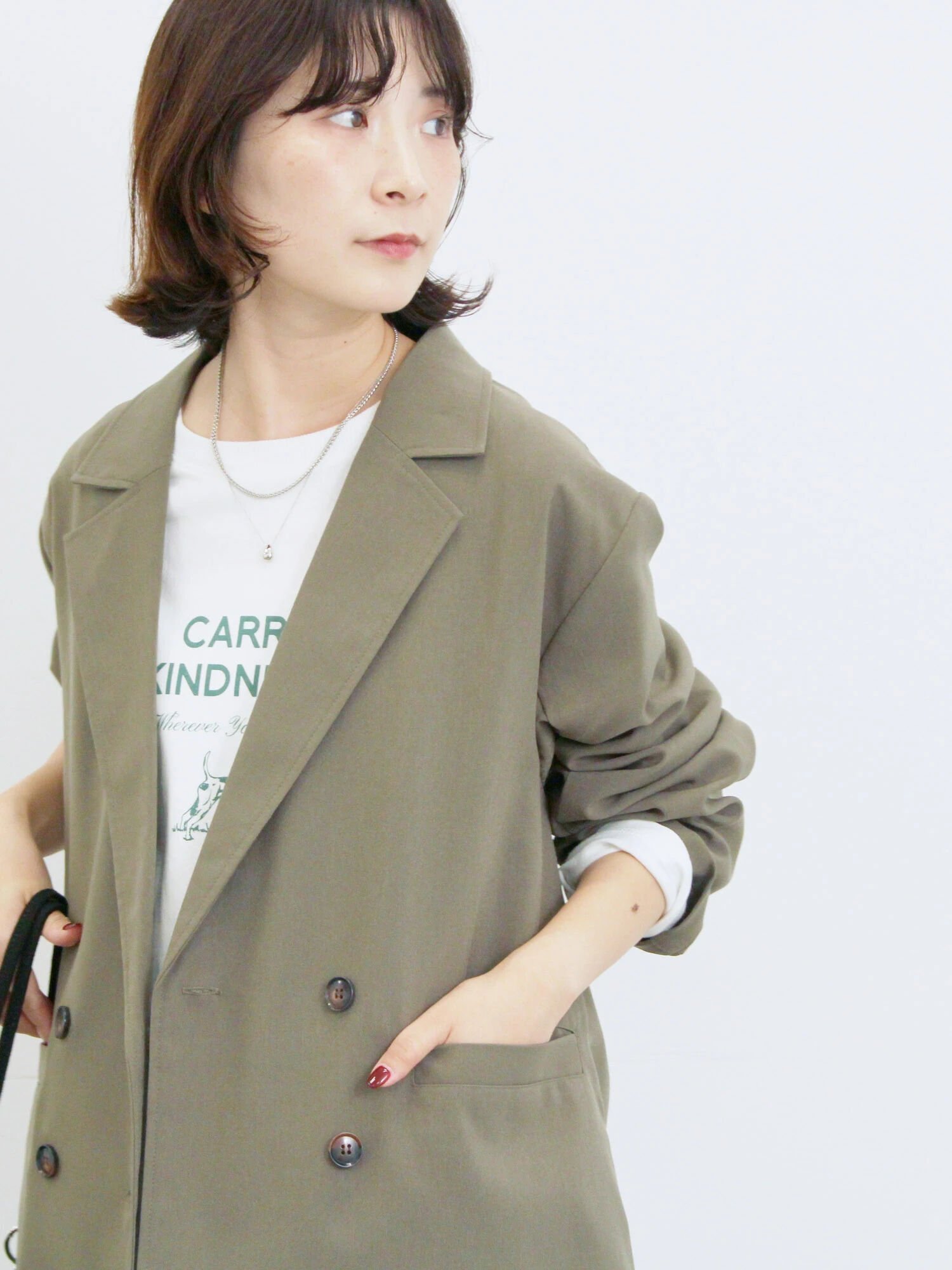 【サマンサモスモス/Samansa Mos2】のアソートダブルジャケット インテリア・キッズ・メンズ・レディースファッション・服の通販 founy(ファニー) 　ファッション　Fashion　レディースファッション　Fashion for Women　アウター　Coat / Outerwear Collection　レディースジャケット・軽アウター　Jackets　クラシカル　Classical, Vintage-Inspired　ジャケット　Jacket, Outerwear　ダブル　Double, Double-Breasted　ポケット　Pocket, Pocket Detail　エレガント 上品　Elegant　カーキ|ID: prp329100004741702 ipo3291000000034262052