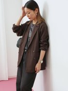 【サマンサモスモス/Samansa Mos2】のアソートダブルジャケット 人気、トレンドファッション・服の通販 founy(ファニー) ファッション Fashion レディースファッション Fashion for Women アウター Coat / Outerwear Collection レディースジャケット・軽アウター Jackets クラシカル Classical, Vintage-Inspired ジャケット Jacket, Outerwear ダブル Double, Double-Breasted ポケット Pocket, Pocket Detail エレガント 上品 Elegant thumbnail ブラウン|ID: prp329100004741702 ipo3291000000034262054
