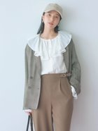 【サマンサモスモス/Samansa Mos2】のアソートダブルジャケット 人気、トレンドファッション・服の通販 founy(ファニー) ファッション Fashion レディースファッション Fashion for Women アウター Coat / Outerwear Collection レディースジャケット・軽アウター Jackets クラシカル Classical, Vintage-Inspired ジャケット Jacket, Outerwear ダブル Double, Double-Breasted ポケット Pocket, Pocket Detail エレガント 上品 Elegant thumbnail ベージュ|ID: prp329100004741702 ipo3291000000034262059