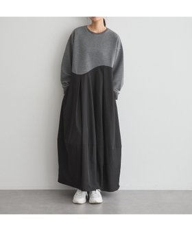 【ガレージ オブ グッド クロージング/GARAGE OF GOOD CLOTHING】の異素材MIXコクーンワンピース 人気、トレンドファッション・服の通販 founy(ファニー) ファッション Fashion レディースファッション Fashion for Women ワンピース Dresses バランス Balance, Style Balance ポケット Pocket, Pocket Detail |ID:prp329100004741703