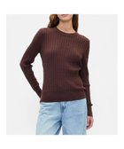 【ギャップ/GAP】のCashSoft カシミヤタッチ ケーブルニット セーター 人気、トレンドファッション・服の通販 founy(ファニー) ファッション Fashion レディースファッション Fashion for Women トップス・カットソー Cut & Sew Tops ニット Knit Tops & Sweaters シンプル Simple, Minimal セーター Sweater, Knitwear thumbnail CHOCOLATE BAR|ID: prp329100004741716 ipo3291000000034262135