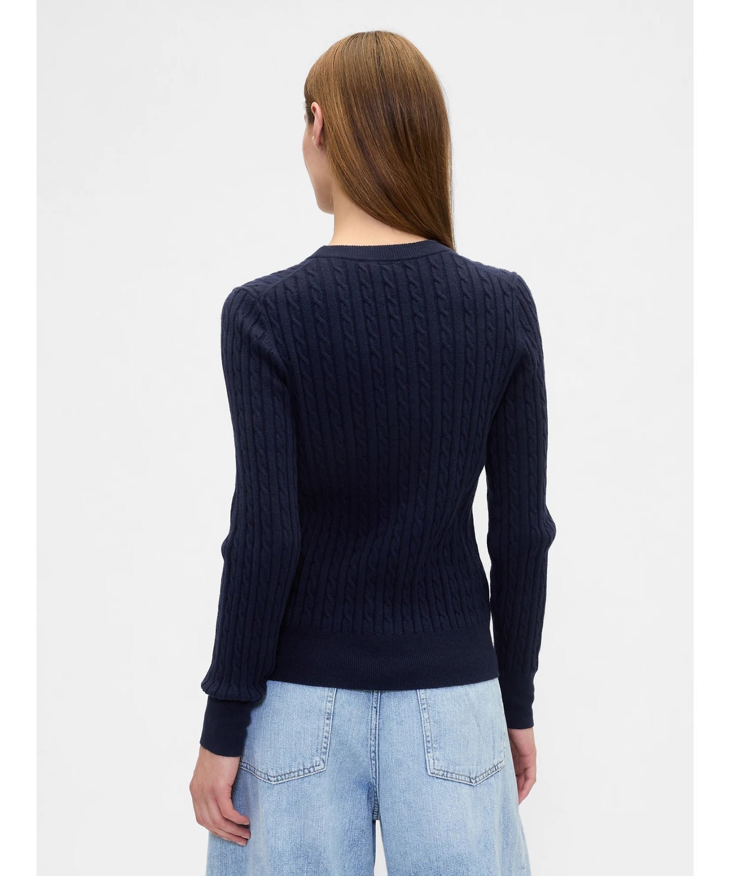 【ギャップ/GAP】のCashSoft カシミヤタッチ ケーブルニット セーター インテリア・キッズ・メンズ・レディースファッション・服の通販 founy(ファニー) 　ファッション　Fashion　レディースファッション　Fashion for Women　トップス・カットソー　Cut & Sew Tops　ニット　Knit Tops & Sweaters　シンプル　Simple, Minimal　セーター　Sweater, Knitwear　NAVY_UNIFORM|ID: prp329100004741716 ipo3291000000034262138
