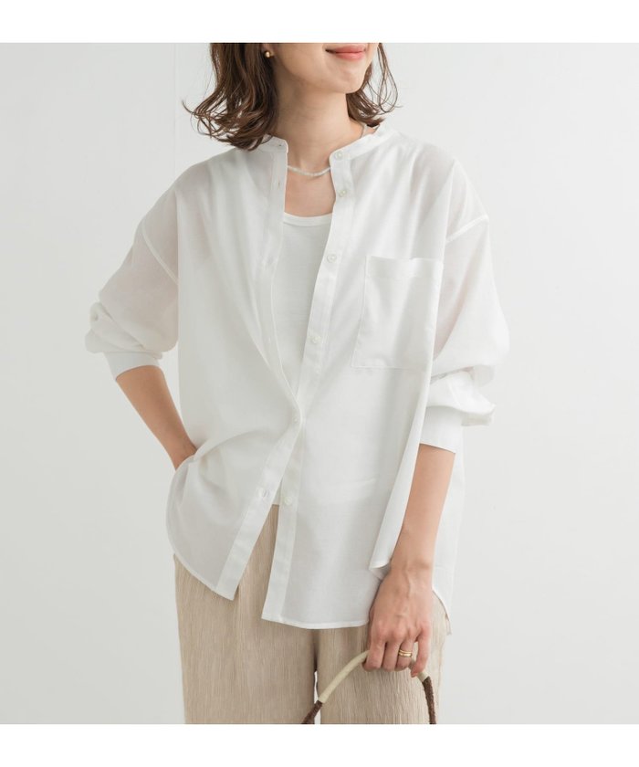 【アーバンリサーチ ドアーズ/URBAN RESEARCH DOORS】の『再入荷』『UR TECH』バンドカラーシャツ インテリア・キッズ・メンズ・レディースファッション・服の通販 founy(ファニー) https://founy.com/ ファッション Fashion レディースファッション Fashion for Women トップス・カットソー Cut & Sew Tops シャツ・ブラウス・オフィスカジュアル Elegant Blouses & Button-Ups 2025年 2025 2025春夏・S/S Spring/Summer 2025 SS25 おすすめ Recommended / Our Picks キャミソール Camisole, Spaghetti Strap Top シアー Sheer, See-Through シンプル Simple, Minimal タンク Tank Top, Sleeveless Top ベーシック Basic, Essential 再入荷 Restock / Back in Stock 夏 Summer S/S・春夏 SS, Spring/Summer, Warm Season 羽織 Haori, Light Jacket |ID: prp329100004741720 ipo3291000000034262163