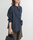 【アーバンリサーチ ドアーズ/URBAN RESEARCH DOORS】の『再入荷』『UR TECH』バンドカラーシャツ NAVY|ID: prp329100004741720 ipo3291000000034262165