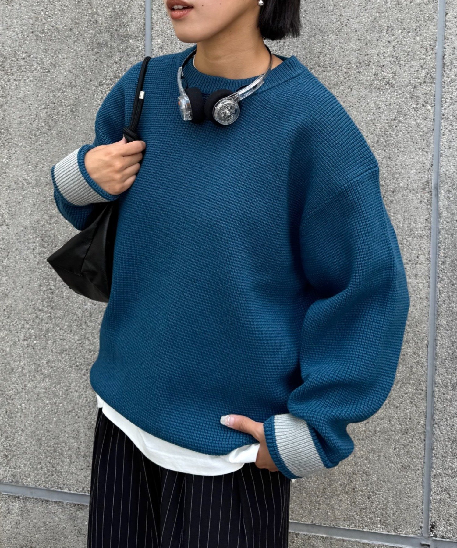 【チャオパニックティピー/CIAOPANIC TYPY】の【洗えるニット】リシェイプモーションワッフルニットプルオーバー インテリア・キッズ・メンズ・レディースファッション・服の通販 founy(ファニー) 　ファッション　Fashion　レディースファッション　Fashion for Women　トップス・カットソー　Cut & Sew Tops　ニット　Knit Tops & Sweaters　カジュアルプルオーバー・ニットトップス　Pullovers & Knit Tops / Casual Pullovers　洗える　Machine Washable　カーゴパンツ　Cargo Pants, Utility Pants　シンプル　Simple, Minimal　スラックス　Slacks, Dress Pants　デニム　Denim, Jeans Material　トレンド　Trend, Trending Now　定番　Standard, Basic Item　メンズ　Men's, Menswear　リラックス　Relax, Relaxed Fit　ワッフル　Waffle, Waffle Knit　冬　Winter / This Winter　おすすめ　Recommended / Our Picks　ブルー|ID: prp329100004741721 ipo3291000000034516809