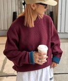 【チャオパニックティピー/CIAOPANIC TYPY】の【洗えるニット】リシェイプモーションワッフルニットプルオーバー 人気、トレンドファッション・服の通販 founy(ファニー) ファッション Fashion レディースファッション Fashion for Women トップス・カットソー Cut & Sew Tops ニット Knit Tops & Sweaters カジュアルプルオーバー・ニットトップス Pullovers & Knit Tops / Casual Pullovers 洗える Machine Washable カーゴパンツ Cargo Pants, Utility Pants シンプル Simple, Minimal スラックス Slacks, Dress Pants デニム Denim, Jeans Material トレンド Trend, Trending Now 定番 Standard, Basic Item メンズ Men's, Menswear リラックス Relax, Relaxed Fit ワッフル Waffle, Waffle Knit 冬 Winter / This Winter おすすめ Recommended / Our Picks thumbnail ボルドー|ID: prp329100004741721 ipo3291000000034516810