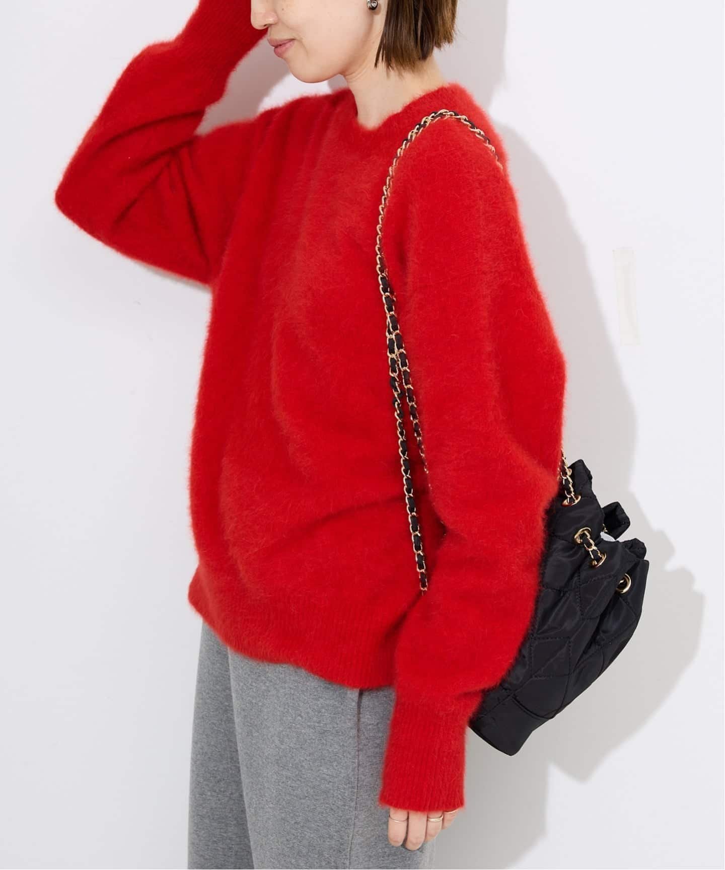 【スローブ イエナ/SLOBE IENA】のフォックスアルパカプルオーバー インテリア・キッズ・メンズ・レディースファッション・服の通販 founy(ファニー) 　ファッション　Fashion　レディースファッション　Fashion for Women　トップス・カットソー　Cut & Sew Tops　カジュアルプルオーバー・ニットトップス　Pullovers & Knit Tops / Casual Pullovers　カーディガン　Cardigan, Knitwear　サテン　Satin, Glossy Fabric　フォックス　Fox, Fox Fur　ベスト　Vest, Waistcoat　冬　Winter / This Winter　おすすめ　Recommended / Our Picks　2025年　2025　2025-2026秋冬・A/W　Autumn/Winter 2025–26 AW25–26　レッド|ID: prp329100004741731 ipo3291000000034262276