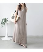 【ラジュール/Lajour】の前後2Way リネンライク フレアワンピース 人気、トレンドファッション・服の通販 founy(ファニー) ファッション Fashion レディースファッション Fashion for Women ワンピース Dresses おすすめ Recommended / Our Picks サマー Summer, Summer Style デコルテ Décolleté, Neckline フレア Flare, Flared ラウンド Round, Round Neck thumbnail ベージュ|ID: prp329100004741777 ipo3291000000034262611