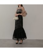 【レジャ/Leja】のLeja-フラワースパンコールチュールフリルスリーブIラインワンピースドレス結婚式 人気、トレンドファッション・服の通販 founy(ファニー) ファッション Fashion レディースファッション Fashion for Women ワンピース Dresses フォーマル・パーティードレス・結婚式用ドレス Elegant & Casual Dresses スパンコール Sequins, Sequin Embellishment スリーブ Sleeve, Long Sleeve / Short Sleeve チュール Tulip, Tulip Motif デコルテ Décolleté, Neckline ドレス Dress, One-Piece フラワー Flower, Floral フリル Frill, Ruffle マーメイド Mermaid, Fishtail Silhouette モチーフ Motif, Design Theme エレガント 上品 Elegant 結婚式 Wedding thumbnail BLK|ID: prp329100004741792 ipo3291000000034380854