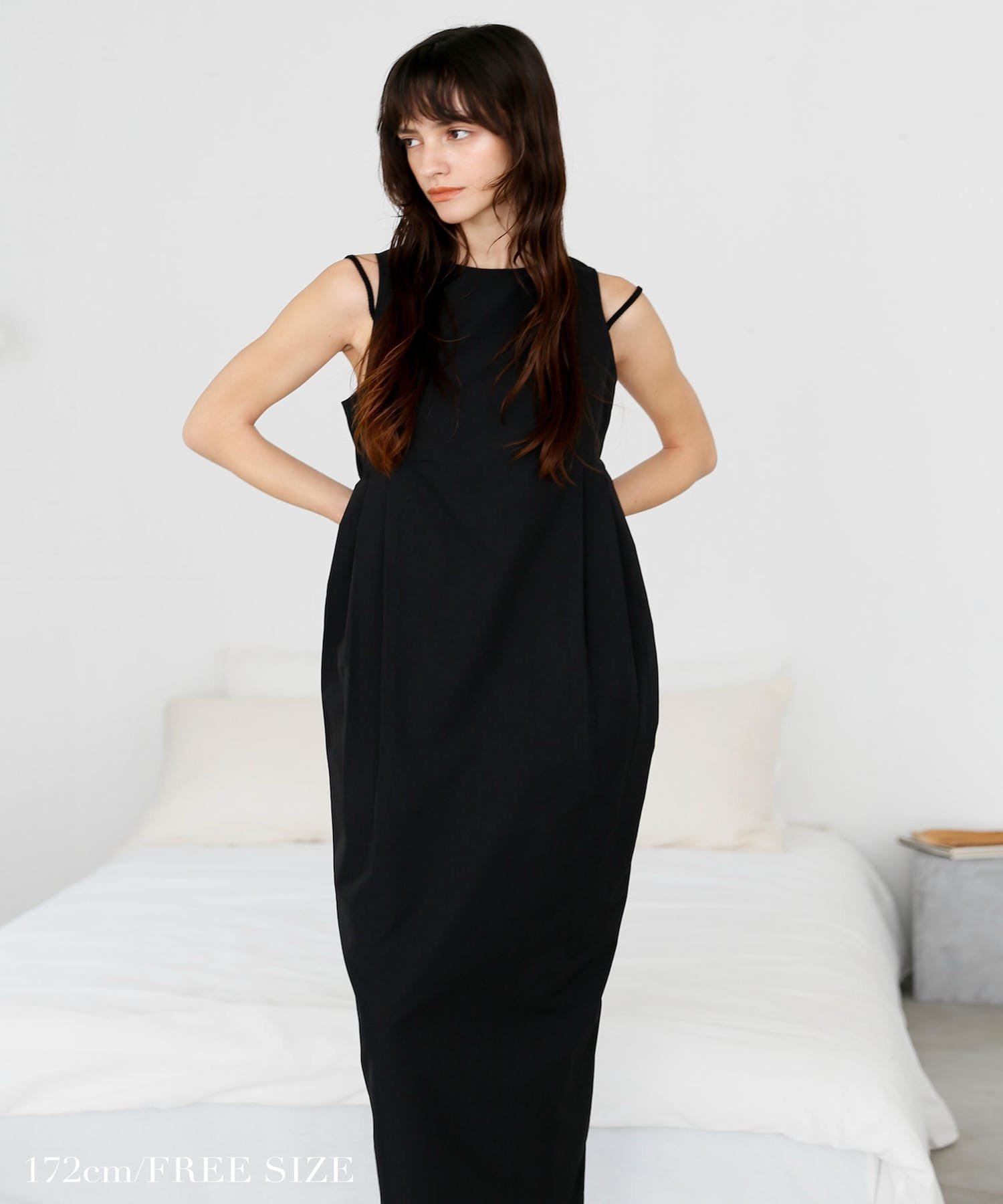 【カトリン トウキョウ/Katrin TOKYO】のsleeveless cocoon onepiece インテリア・キッズ・メンズ・レディースファッション・服の通販 founy(ファニー) 　ファッション　Fashion　レディースファッション　Fashion for Women　トップス・カットソー　Cut & Sew Tops　black|ID: prp329100004741798 ipo3291000000034262799