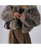 【リベリー/Riberry】のダブルジップ2WAYミックスファーブルゾン 人気、トレンドファッション・服の通販 founy(ファニー) ファッション Fashion レディースファッション Fashion for Women アウター Coat / Outerwear Collection ブルゾンジャケット・スポーティアウター Blouson Jackets コンパクト Compact, Small Size 軽量 Lightweight, Ultra Light ショート Short, Short Length シンプル Simple, Minimal スウェット / スエット Sweatshirt, Sweatwear スタンド Stand Collar, Upright Stand デニム Denim, Jeans Material トレンド Trend, Trending Now バランス Balance, Style Balance フェイクファー Faux Fur, Imitation Fur ブルゾン Blouson, Bomber Jacket ボトム Bottoms, Lower Wear 防寒 Cold Protection, Winter-Ready ミックス Mix, Mixed Style ロング Long, Long-Length ワイド Wide, Wide Fit 冬 Winter / This Winter 再入荷 Restock / Back in Stock おすすめ Recommended / Our Picks エレガント 上品 Elegant thumbnail ブラウン|ID: prp329100004741810 ipo3291000000034262901