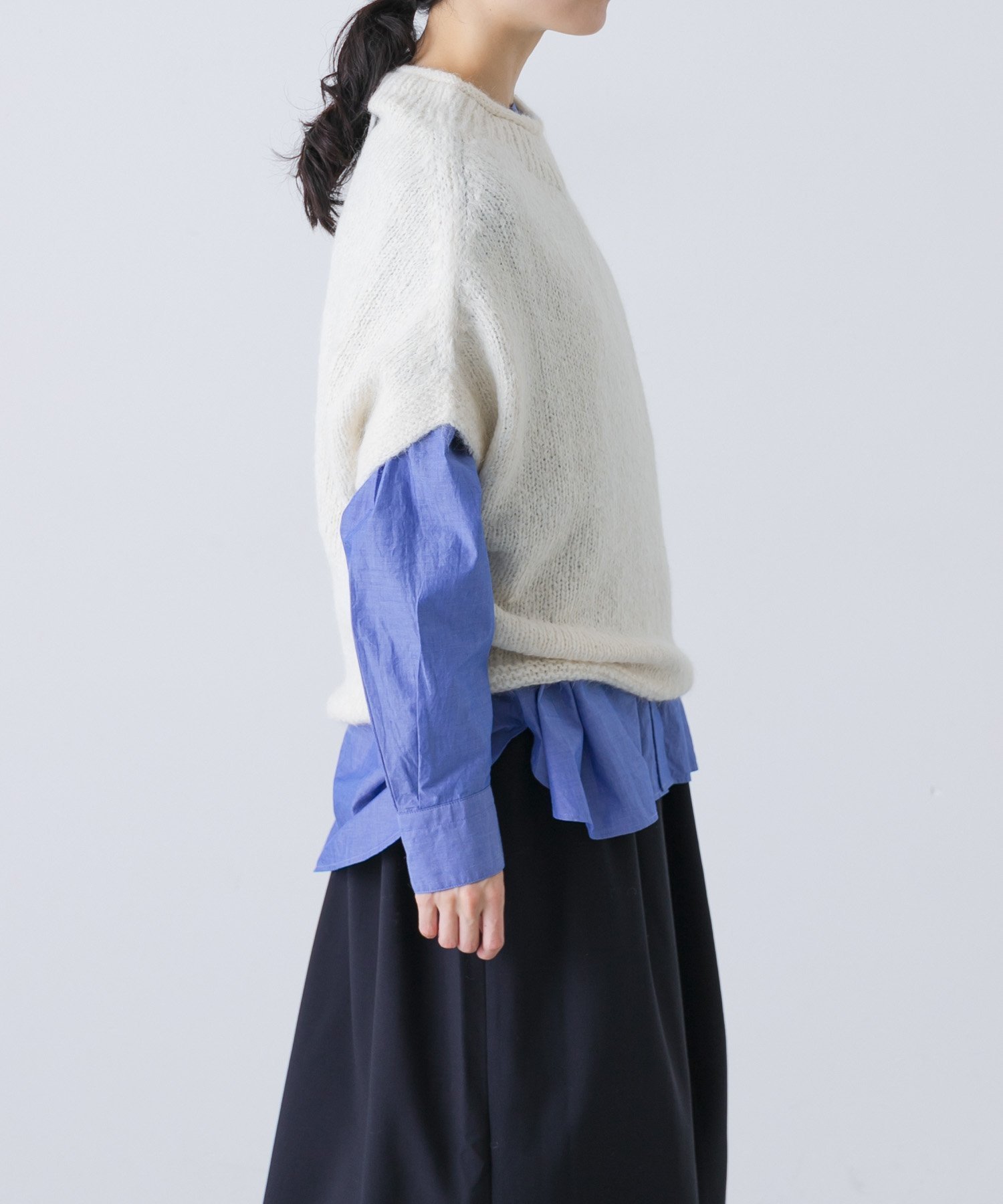 【かぐれ/kagure / URBAN RESEARCH】のアルパカルーズベスト インテリア・キッズ・メンズ・レディースファッション・服の通販 founy(ファニー) 　ファッション　Fashion　レディースファッション　Fashion for Women　アウター　Coat / Outerwear Collection　トップス・カットソー　Cut & Sew Tops　ベスト&ジレ / 重ね着スタイル　Vests & Gilets　カットソー　Cut and Sewn Top　ショルダー　Shoulder, Shoulder Strap　シンプル　Simple, Minimal　ドロップ　Drop Shoulder, Dropped Style　なめらか　Smooth, Silky Texture　ワイド　Wide, Wide Fit　A/W・秋冬　Autumn/Winter　冬　Winter / This Winter　おすすめ　Recommended / Our Picks　2025年　2025　2025-2026秋冬・A/W　Autumn/Winter 2025–26 AW25–26　アイボリー|ID: prp329100004741823 ipo3291000000035020393