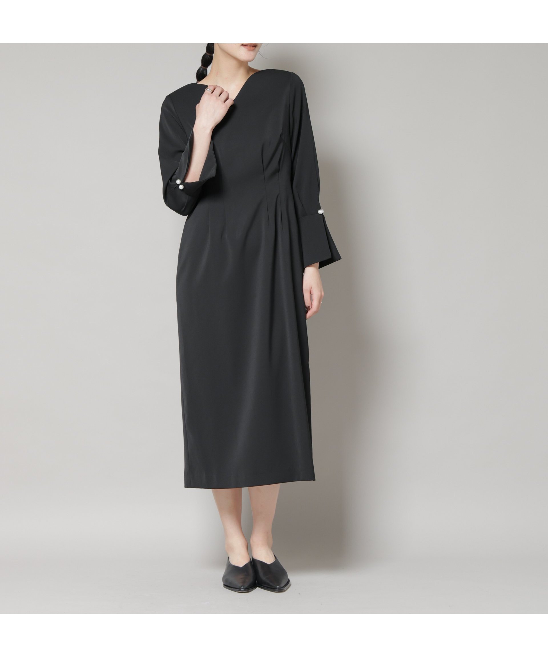 【ナノ ユニバース/nano universe】のtroisieme chaco/DOUBLECLOTH ワンピース インテリア・キッズ・メンズ・レディースファッション・服の通販 founy(ファニー) 　ファッション　Fashion　レディースファッション　Fashion for Women　ワンピース　Dresses　アクセサリー　Fashion Accessories　ウォッシャブル　Machine Washable　オケージョン　Occasion Wear　カーディガン　Cardigan, Knitwear　ジャケット　Jacket, Outerwear　パール　Pearl, Pearl Accent　フォーマル　Formal, Dressy　おすすめ　Recommended / Our Picks　結婚式　Wedding　二次会　After Party　2025年　2025　2025-2026秋冬・A/W　Autumn/Winter 2025–26 AW25–26　ブラック|ID: prp329100004741837 ipo3291000000034263388
