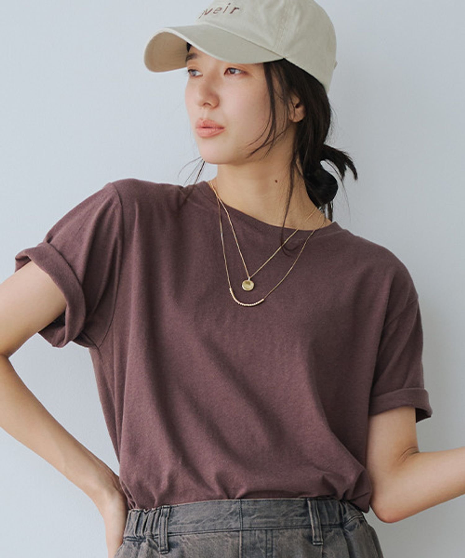 【スタディオ クリップ/studio CLIP】の綿麻ベーシックTシャツ 人気、トレンドファッション・服の通販 founy(ファニー) 　ファッション　Fashion　レディースファッション　Fashion for Women　トップス・カットソー　Cut & Sew Tops　シャツ・ブラウス・オフィスカジュアル　Elegant Blouses & Button-Ups　ロングTシャツ・Tシャツ　Longline T-Shirts & Tees　おすすめ　Recommended / Our Picks　カットソー　Cut and Sewn Top　サロペット　Overalls, Salopette　デニム　Denim, Jeans Material　フィット　Fit, Slim Fit　ベーシック　Basic, Essential　リネン　Linen, Linen Fabric　リラックス　Relax, Relaxed Fit　レギュラー　Regular, Standard Fit　定番　Standard, Basic Item　 other-1|ID: prp329100004741842 ipo3291000000034263434