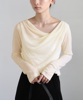【セレクトモカ/SELECT MOCA】のドレープシアートップス 人気、トレンドファッション・服の通販 founy(ファニー) ファッション Fashion レディースファッション Fashion for Women トップス・カットソー Cut & Sew Tops おすすめ Recommended / Our Picks シンプル Simple, Minimal スラックス Slacks, Dress Pants デニム Denim, Jeans Material トレンド Trend, Trending Now ボトム Bottoms, Lower Wear エレガント 上品 Elegant |ID:prp329100004741871