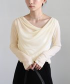 【セレクトモカ/SELECT MOCA】のドレープシアートップス 人気、トレンドファッション・服の通販 founy(ファニー) ファッション Fashion レディースファッション Fashion for Women トップス・カットソー Cut & Sew Tops おすすめ Recommended / Our Picks シンプル Simple, Minimal スラックス Slacks, Dress Pants デニム Denim, Jeans Material トレンド Trend, Trending Now ボトム Bottoms, Lower Wear エレガント 上品 Elegant thumbnail アイボリー-120|ID: prp329100004741871 ipo3291000000034286571