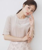 【インデックス/INDEX】の《andGIRL掲載》ベロアボクシーTシャツ【洗濯機洗い可】 グレージュ|ID: prp329100004741877 ipo3291000000034263827
