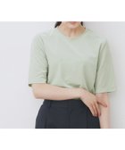 【インデックス/INDEX】の《andGIRL掲載》ベロアボクシーTシャツ【洗濯機洗い可】 ライトグリーン|ID: prp329100004741877 ipo3291000000034435910