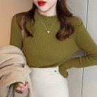 【ココモモ/COCOMOMO】のハイネック メロウフリル リブカットソー レディース フリルハイネック 長袖 グリーン|ID: prp329100004741887 ipo3291000000034795283