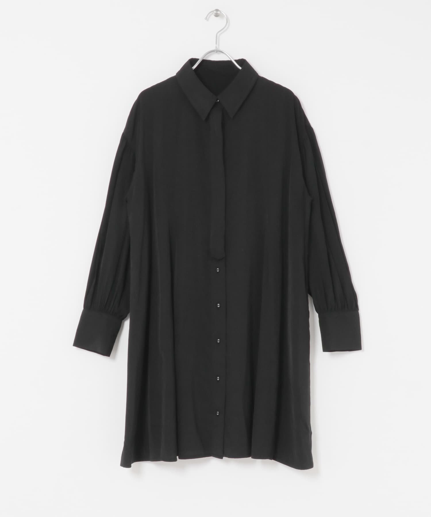 【アイテムズアーバンリサーチ/ITEMS URBAN RESEARCH】のチュニックシャツ インテリア・キッズ・メンズ・レディースファッション・服の通販 founy(ファニー) 　ファッション　Fashion　レディースファッション　Fashion for Women　トップス・カットソー　Cut & Sew Tops　シャツ・ブラウス・オフィスカジュアル　Elegant Blouses & Button-Ups　2025年　2025　2025-2026秋冬・A/W　Autumn/Winter 2025–26 AW25–26　冬　Winter / This Winter　シンプル　Simple, Minimal　チュニック　Tunic, Long Top　ベーシック　Basic, Essential　ボトム　Bottoms, Lower Wear　レギュラー　Regular, Standard Fit　A/W・秋冬　Autumn/Winter　ブラック|ID: prp329100004741894 ipo3291000000034264021