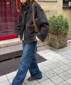 【キャナルジーン/CANAL JEAN】のEl mar フェイクムートンジャケット 人気、トレンドファッション・服の通販 founy(ファニー) ファッション Fashion レディースファッション Fashion for Women アウター Coat / Outerwear Collection レディースジャケット・軽アウター Jackets スタンド Stand Collar, Upright Stand パイピング Piping, Trim Design ポケット Pocket, Pocket Detail ムートン Shearling, Mouton 冬 Winter / This Winter thumbnail チャコールグレー|ID: prp329100004741897 ipo3291000000034717912