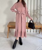 【クリア/clear】のウエストリボン裾フリルニットロングワンピース 人気、トレンドファッション・服の通販 founy(ファニー) ファッション Fashion レディースファッション Fashion for Women ワンピース Dresses フリル Frill, Ruffle フレア Flare, Flared リボン Ribbon, Bow 冬 Winter / This Winter thumbnail PKBE|ID: prp329100004741898 ipo3291000000034264069
